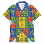Ethiopia Christmas Hawaiian Shirt Patchwork Style