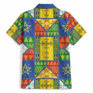 Ethiopia Christmas Hawaiian Shirt Patchwork Style