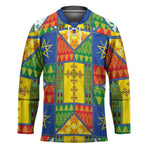 Ethiopia Christmas Hockey Jersey Patchwork Style