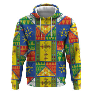 Ethiopia Christmas Hoodie Patchwork Style