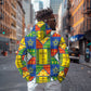 Ethiopia Christmas Hoodie Patchwork Style