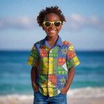 Ethiopia Christmas Kid Hawaiian Shirt Patchwork Style