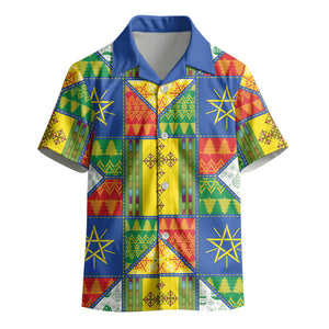 Ethiopia Christmas Kid Hawaiian Shirt Patchwork Style