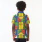 Ethiopia Christmas Kid Polo Shirt Patchwork Style