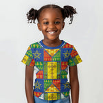 Ethiopia Christmas Kid T shirt Patchwork Style