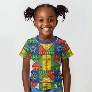 Ethiopia Christmas Kid T shirt Patchwork Style