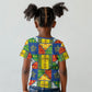 Ethiopia Christmas Kid T shirt Patchwork Style