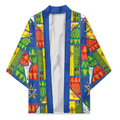 Ethiopia Christmas Kimono Patchwork Style
