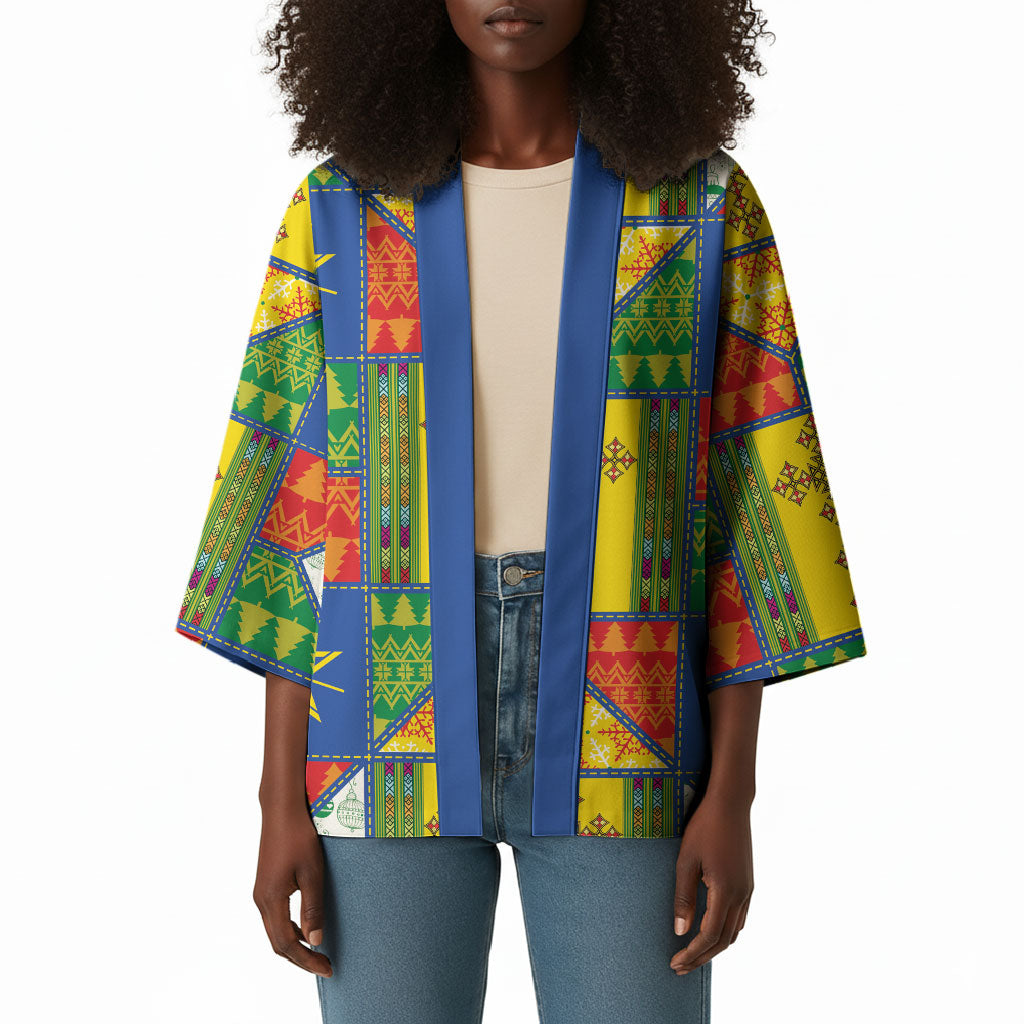 Ethiopia Christmas Kimono Patchwork Style