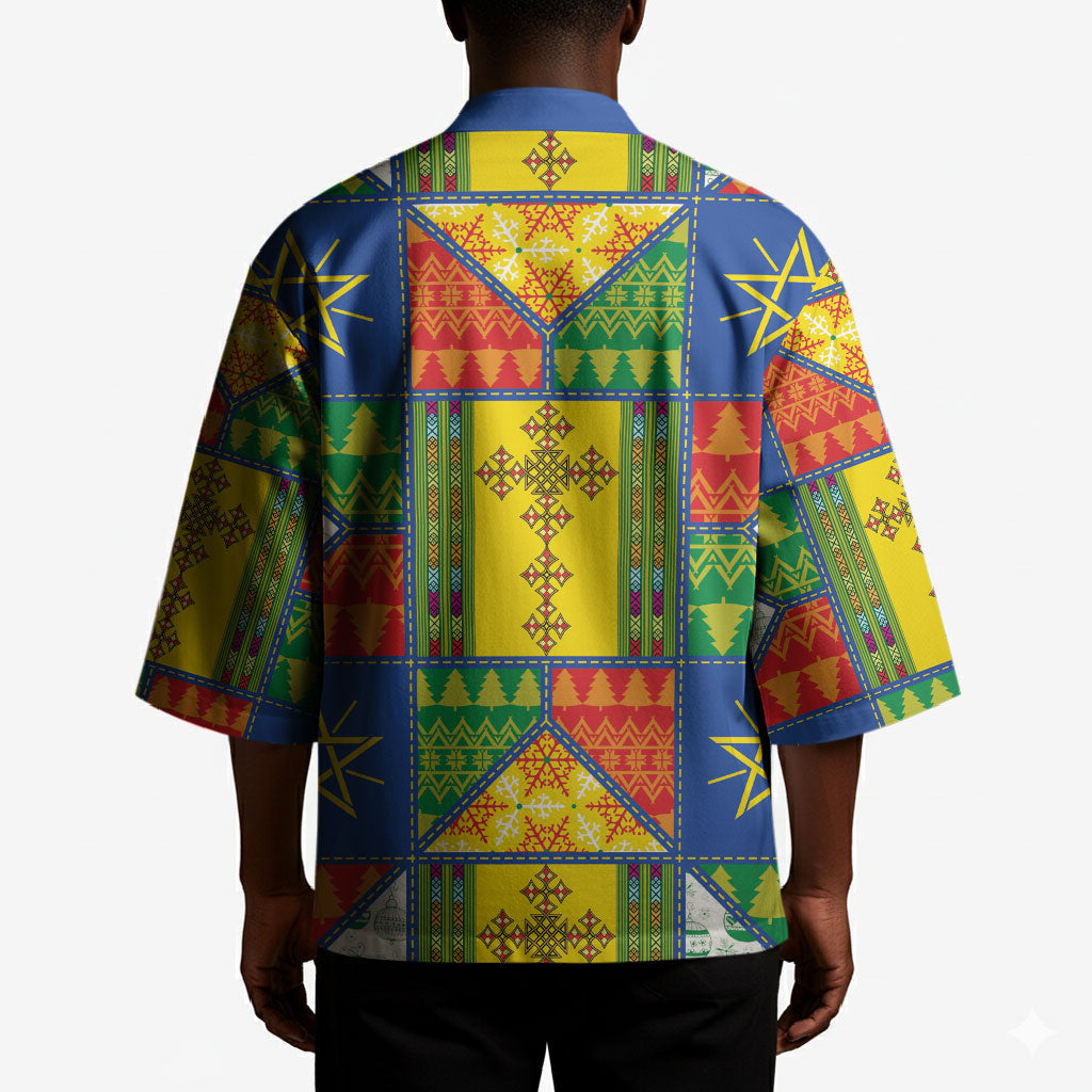 Ethiopia Christmas Kimono Patchwork Style