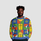 Ethiopia Christmas Ugly Christmas Sweater Patchwork Style
