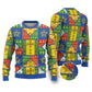 Ethiopia Christmas Ugly Christmas Sweater Patchwork Style