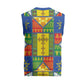 Ethiopia Christmas Knitted V-Neck Vest Patchwork Style