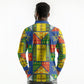 Ethiopia Christmas Long Sleeve Polo Shirt Patchwork Style