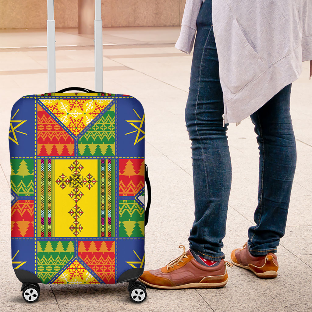 Ethiopia Christmas Luggage Cover Patchwork Style