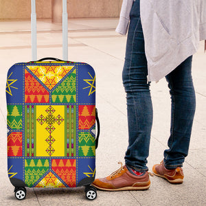 Ethiopia Christmas Luggage Cover Patchwork Style