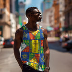 Ethiopia Christmas Men Tank Top Patchwork Style