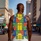 Ethiopia Christmas Men Tank Top Patchwork Style