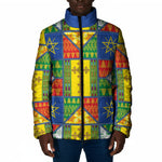 Ethiopia Christmas Padded Jacket Patchwork Style