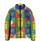 Ethiopia Christmas Padded Jacket Patchwork Style