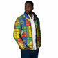 Ethiopia Christmas Padded Jacket Patchwork Style