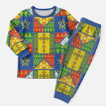 Ethiopia Christmas Pajama Set Patchwork Style