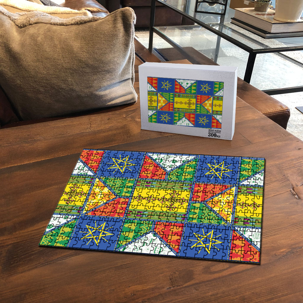 Ethiopia Christmas Puzzle Patchwork Style