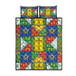 Ethiopia Christmas Quilt Bed Set Patchwork Style