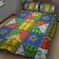 Ethiopia Christmas Quilt Bed Set Patchwork Style