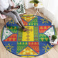 Ethiopia Christmas Round Carpet Patchwork Style