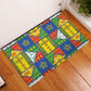 Ethiopia Christmas Rubber Doormat Patchwork Style