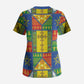 Ethiopia Christmas Scrub Top Patchwork Style