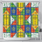 Ethiopia Christmas Shower Curtain Patchwork Style