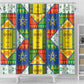 Ethiopia Christmas Shower Curtain Patchwork Style