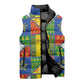 Ethiopia Christmas Sleeveless Puffer Jacket Patchwork Style