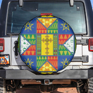 Ethiopia Christmas Spare Tire Cover Patchwork Style