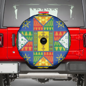 Ethiopia Christmas Spare Tire Cover Patchwork Style