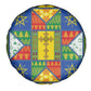 Ethiopia Christmas Spare Tire Cover Patchwork Style