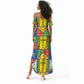 Ethiopia Christmas Summer Maxi Dress Patchwork Style