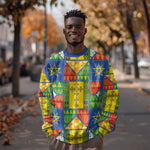 Ethiopia Christmas Sweatshirt Patchwork Style