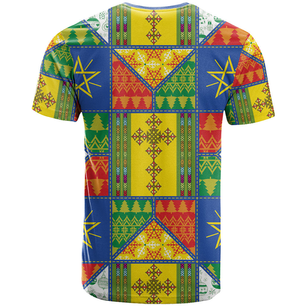 Ethiopia Christmas T shirt Patchwork Style
