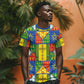 Ethiopia Christmas T shirt Patchwork Style