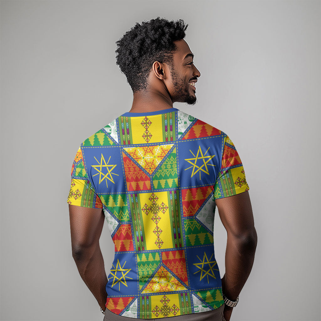 Ethiopia Christmas T shirt Patchwork Style