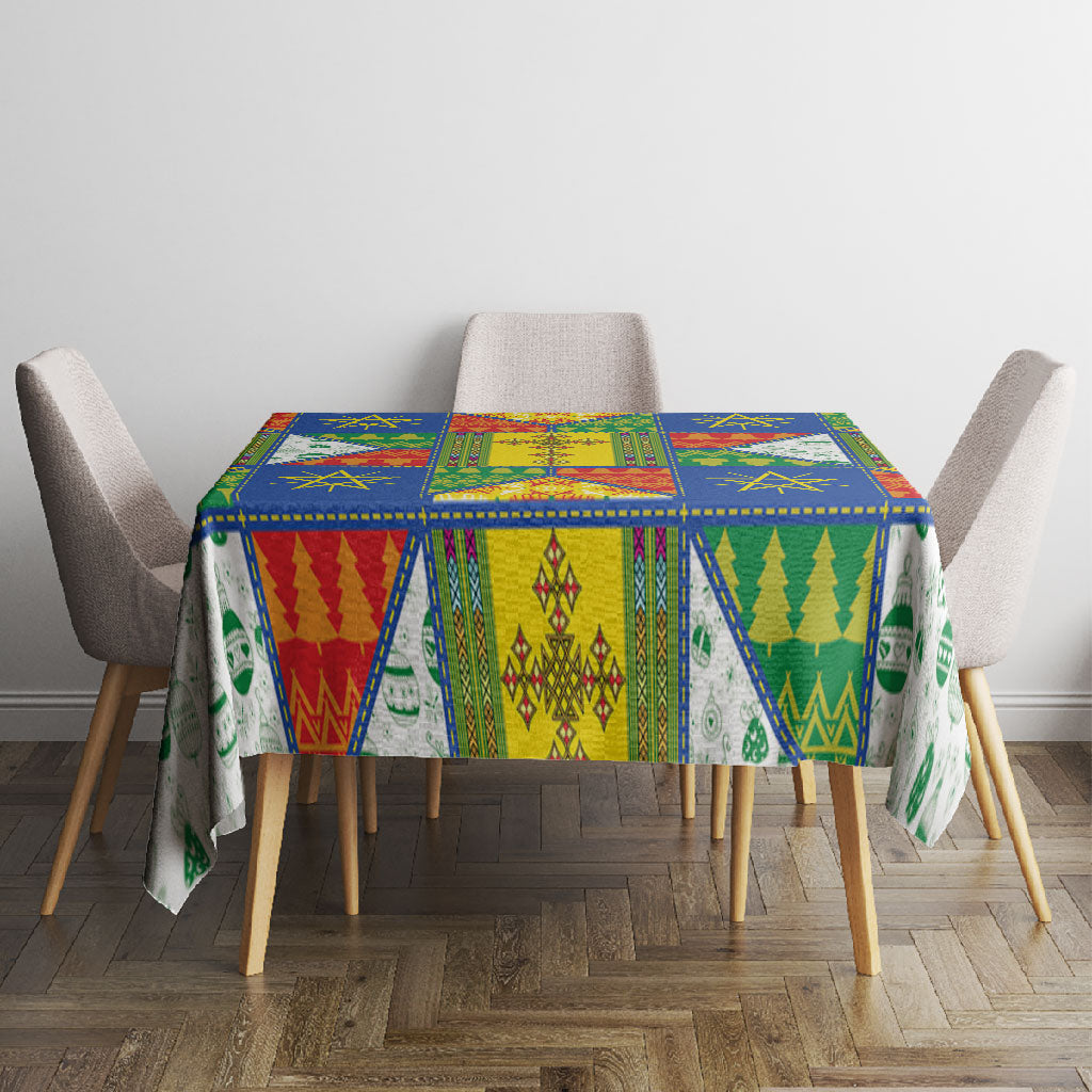 Ethiopia Christmas Tablecloth Patchwork Style