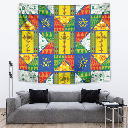Ethiopia Christmas Tapestry Patchwork Style