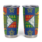 Ethiopia Christmas Tumbler Cup Patchwork Style