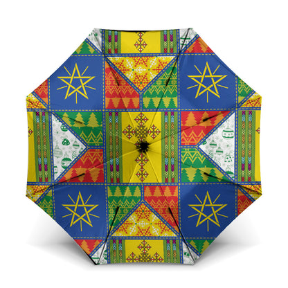 Ethiopia Christmas Umbrella Patchwork Style