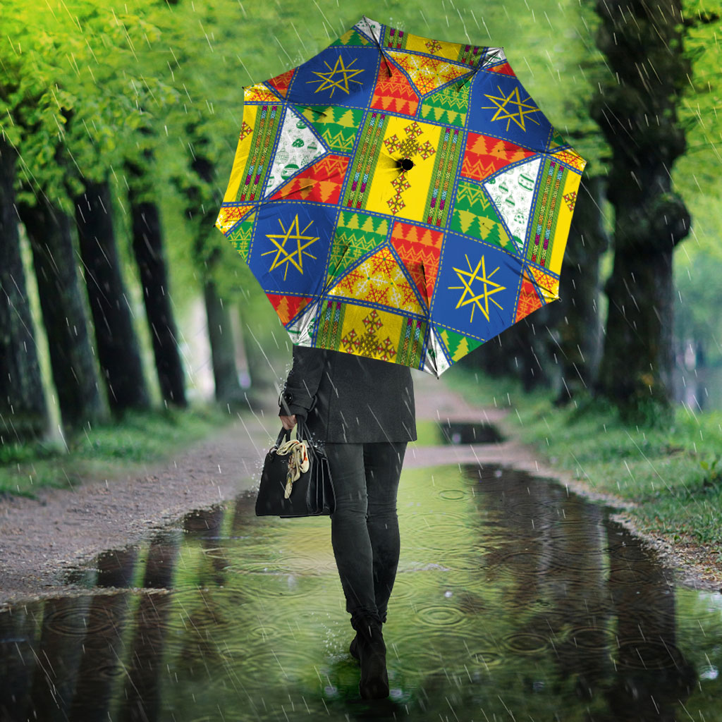 Ethiopia Christmas Umbrella Patchwork Style