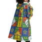 Ethiopia Christmas Wearable Blanket Hoodie Patchwork Style