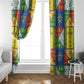 Ethiopia Christmas Window Curtain Patchwork Style
